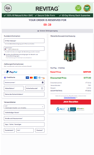 ReviTag order page